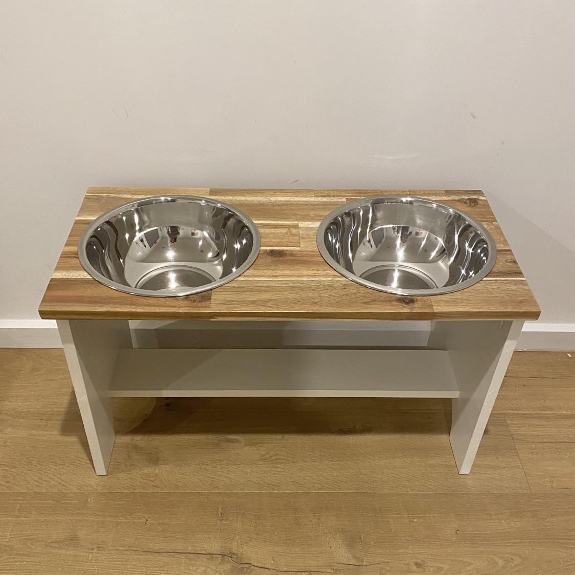 ON SALE! XX Large Double dog bowl stand