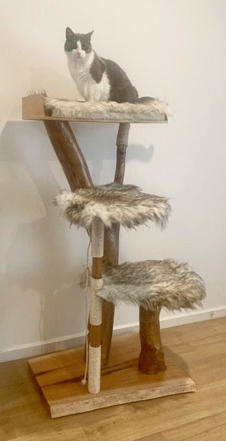 Real natural cat tree
