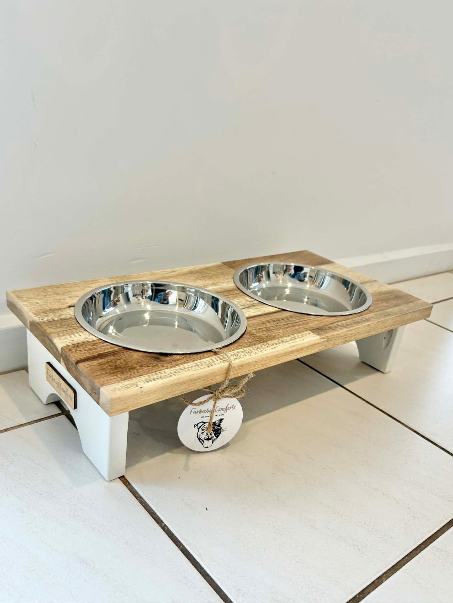 On Sale - Ex Display Double Elevated Cat Bowl Stand - save $100