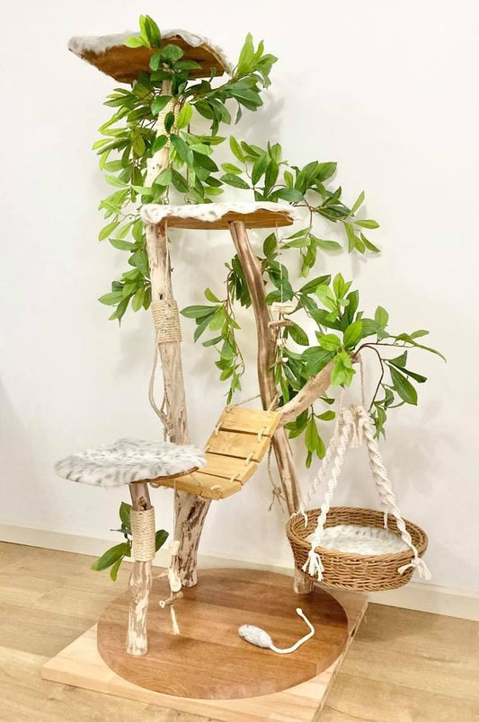 Photo of Play cat tree. Cat scratcher. Kitty climber. 